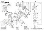 Bosch 3 601 J3A 300 GWS 18 V-LI Cordless Angle Grinder Spare Parts